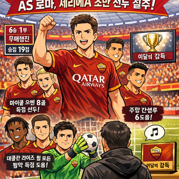 AS 로마, 세리에A리그 초반 선두
